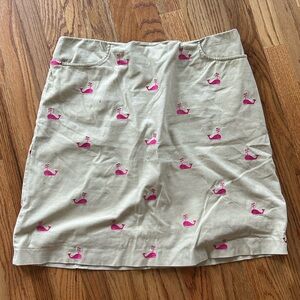 Lilly Pulitzer Pink Whales Corduroy Skirt